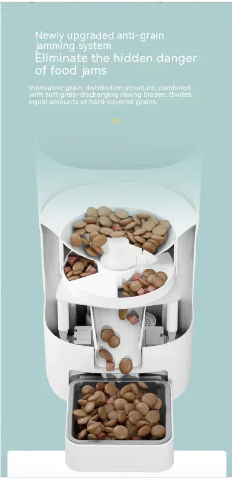 Smart WiFi Pet Feeder – Automatic 6L Food Dispenser for Pets