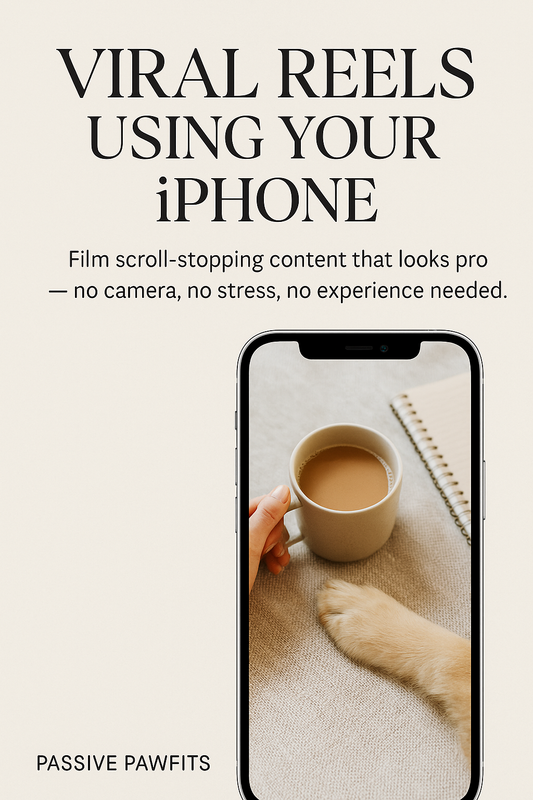 Cinematic iPhone Reels Guide — Step-by-Step Social Media Video Tutorial (Digital Download)
