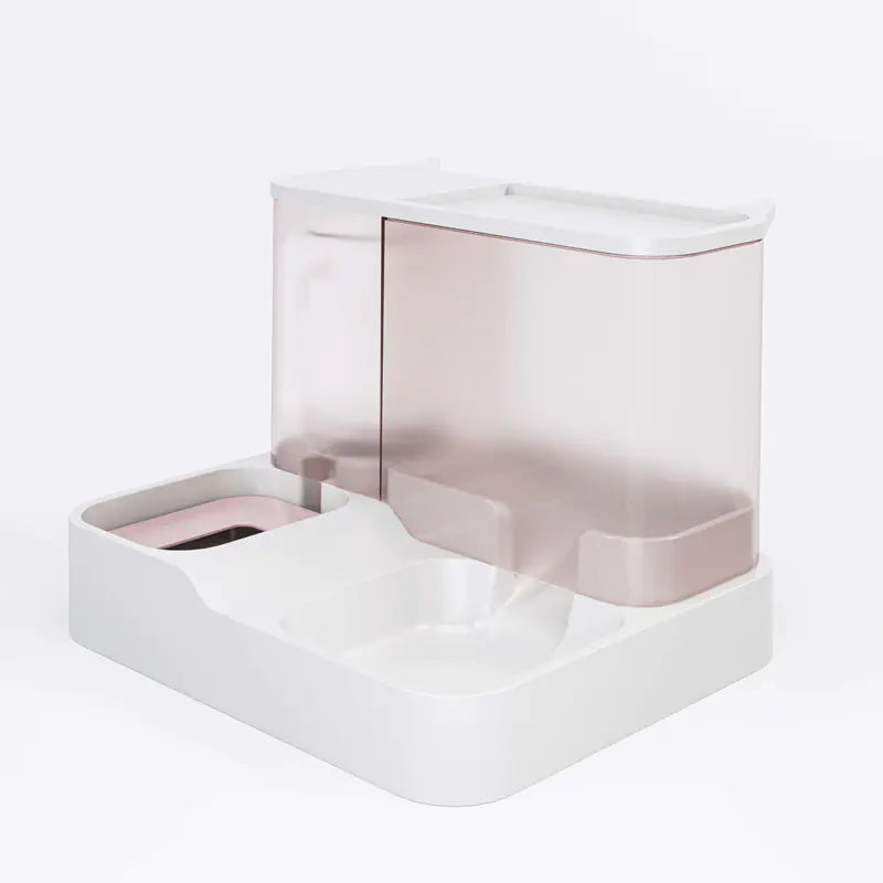 Automatic Cat Feeder & Water Dispenser — Dual Pet Food Station