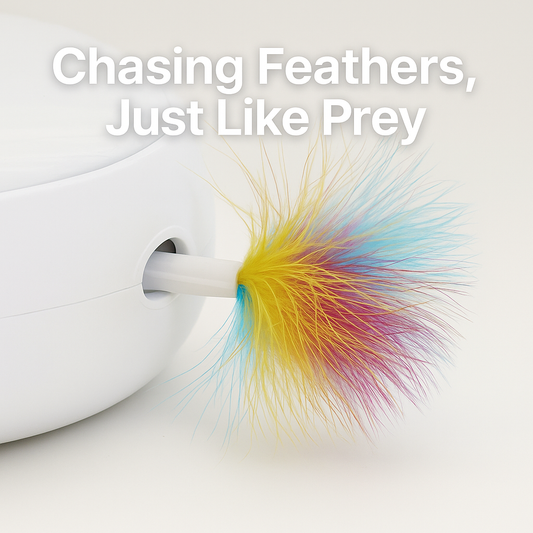 Smart Cat Toy — Automatic Mouse Chaser with Feather & Light