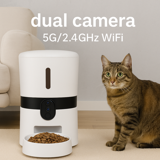 1080P Wi-Fi Pet Feeder – Auto Dispenser with Camera