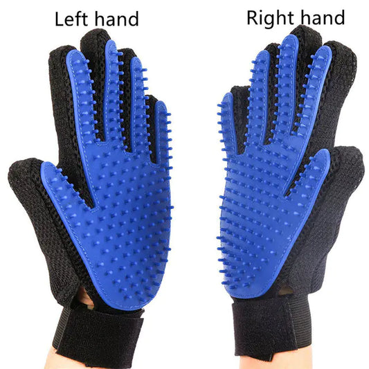 Gentle Grooming Glove – De-Shedding Brush for Pets