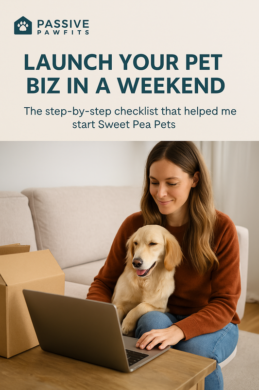 Launch Your Pet Biz in a Weekend — Passive Pawfits Step-by-Step Checklist (Digital Download)