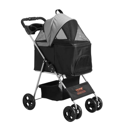 3-in-1 Pet Stroller Carrier — Stroller, Carrier & Car Seat in One