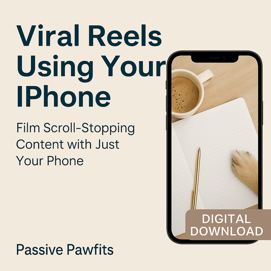 Cinematic iPhone Reels Guide — Step-by-Step Social Media Video Tutorial (Digital Download)