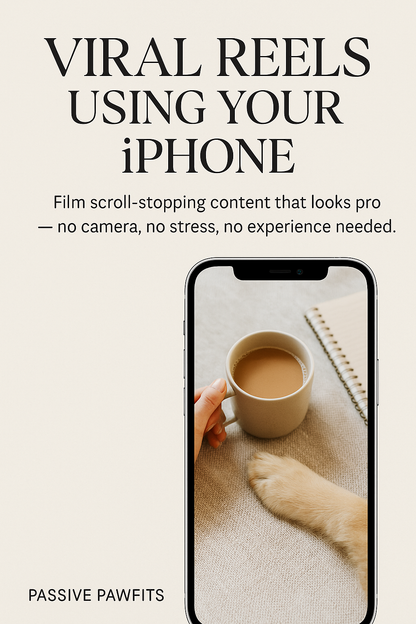 Cinematic iPhone Reels Guide — Step-by-Step Social Media Video Tutorial (Digital Download)