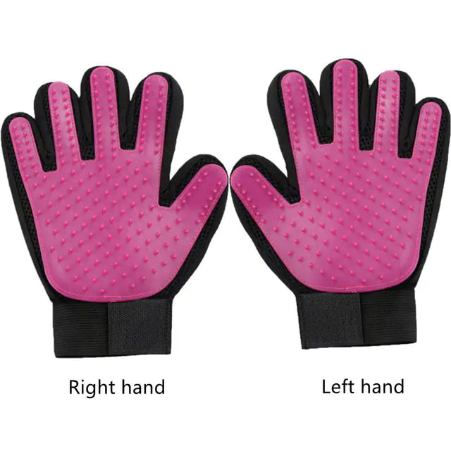 Gentle Grooming Glove – De-Shedding Brush for Pets