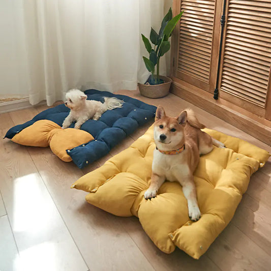 Four Seasons Pet Bed Mat — Soft Washable Cushion for Cats & Dogs