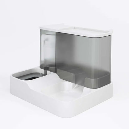 Automatic Cat Feeder & Water Dispenser — Dual Pet Food Station