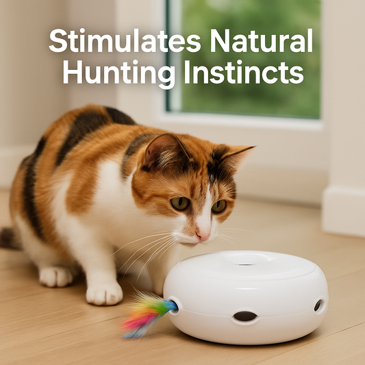 Smart Cat Toy — Automatic Mouse Chaser with Feather & Light
