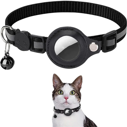 Reflective Air-Tag Pet Collar — Adjustable Safety Collar for Cats