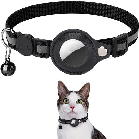 Reflective Air-Tag Pet Collar — Adjustable Safety Collar for Cats
