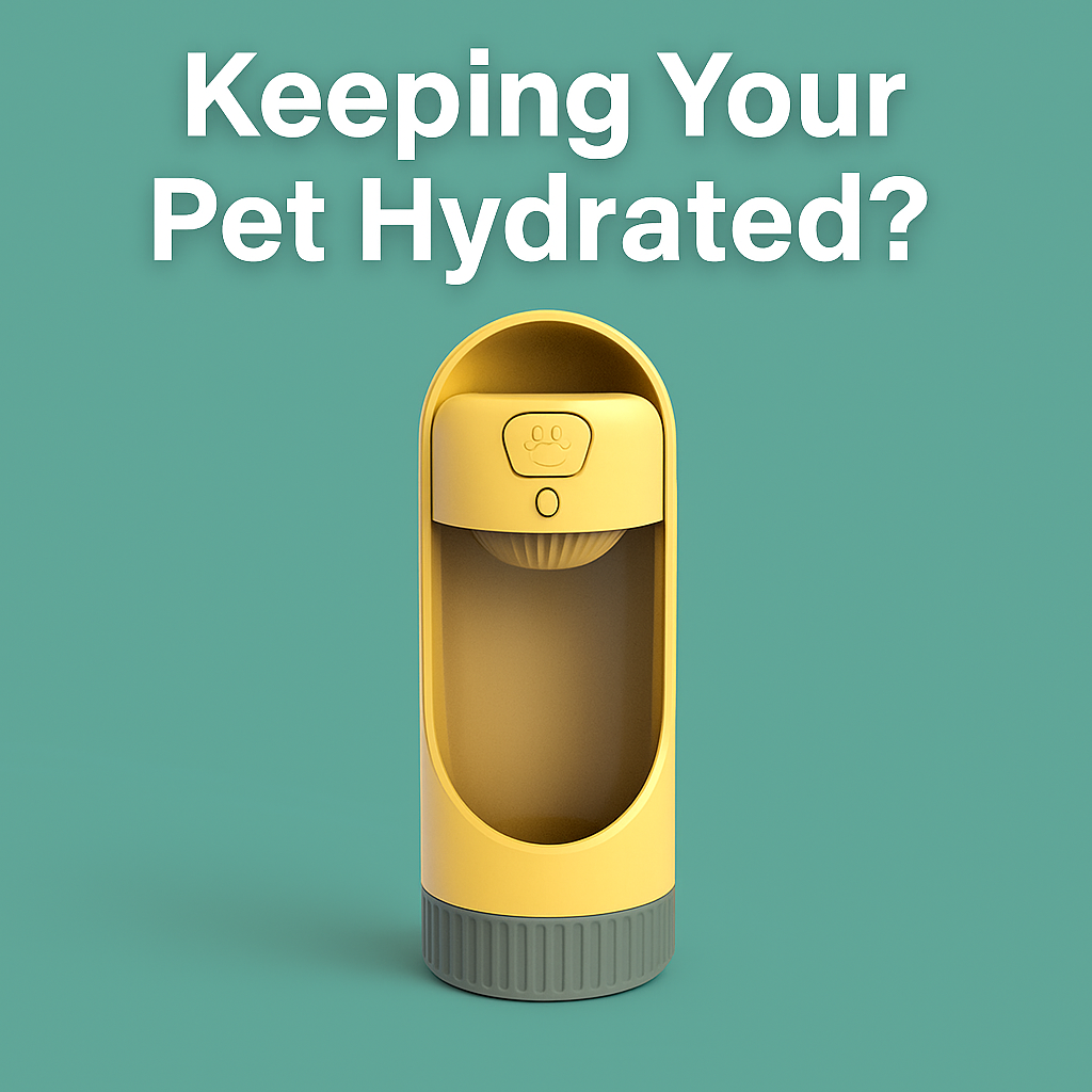 Leakproof Dog Water Bottle with Filter — Portable Pet Dispenser Cup