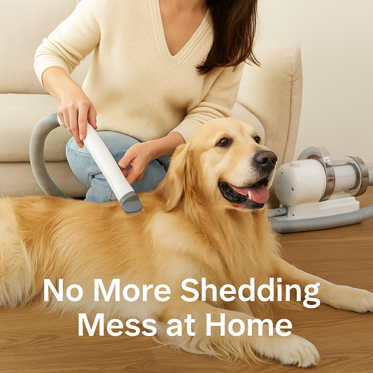 Quiet Dog Clipper — Groom Master Pro Pet Grooming Vacuum System